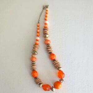Orange Beaded Necklace
